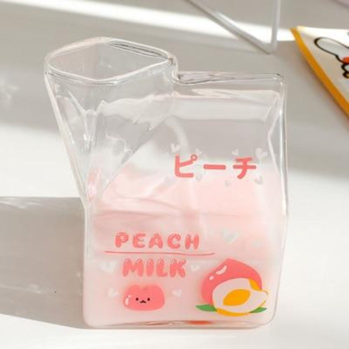 Cute milk carton. Milk package cartoon character.Cute vector poster. cartoon  anime style. Stock Vector | Adobe Stock