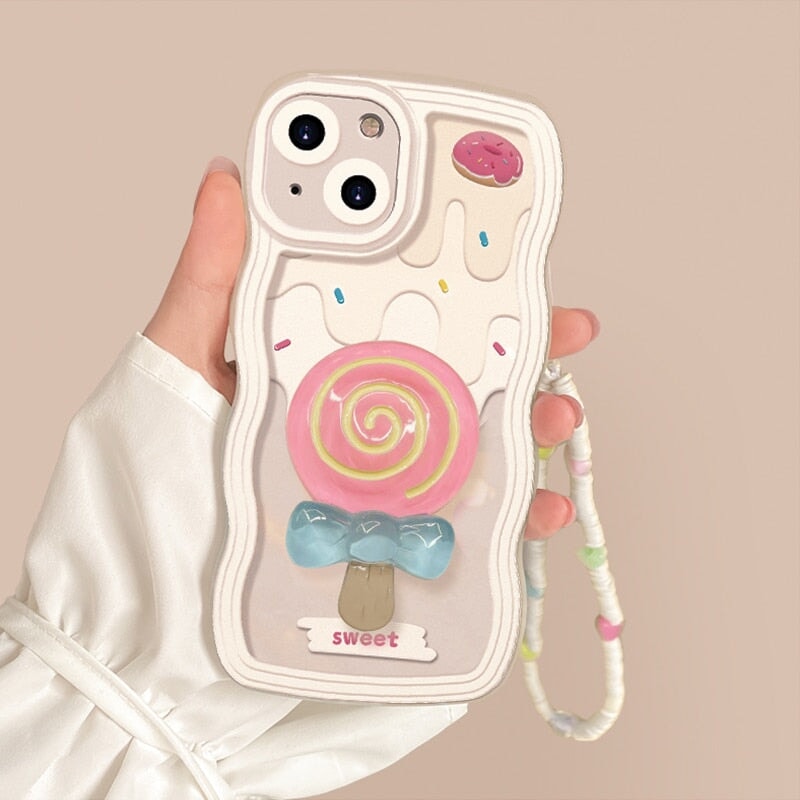 Cute Ice Cream Cone Accessories Phone Case