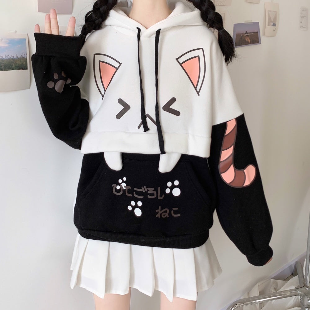 Japanse Yandere Bunny Ears Hoodie Sweater SD01191 – SYNDROME - Cute Kawaii  Harajuku Street Fashion Store