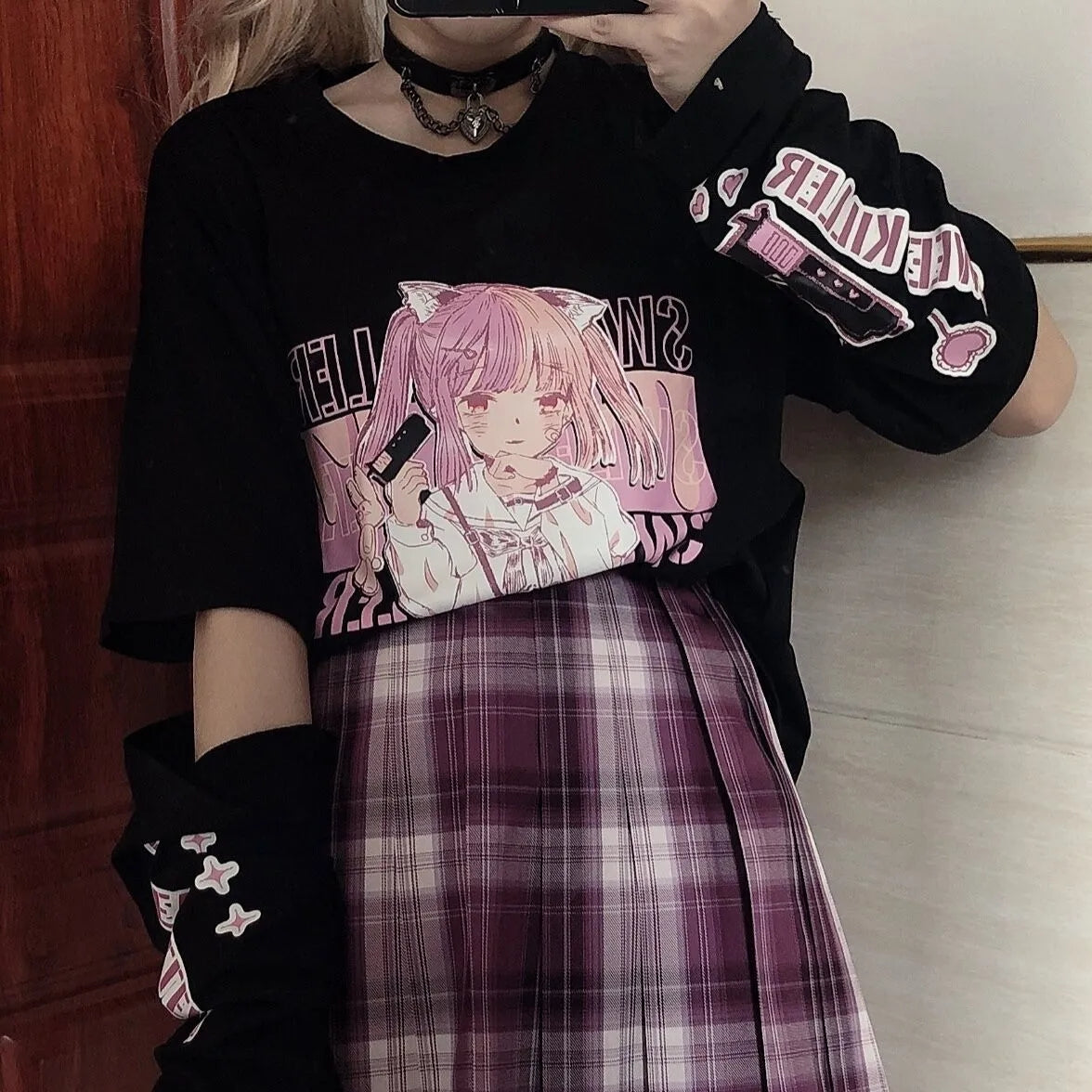 Anime Merch Clothes Teen Girls Gift Women Japanese Stuff Unisex Form  T-shirt