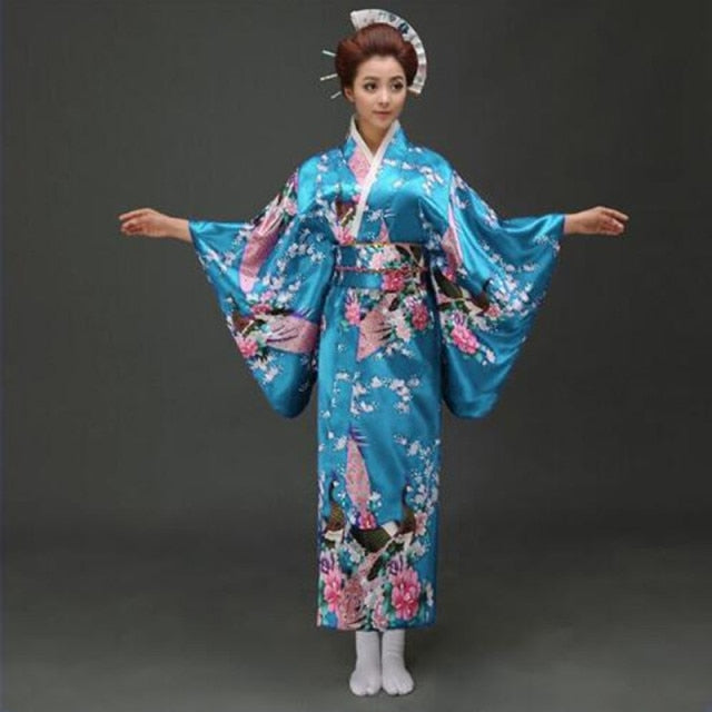 Japanese Floral Long Kimono – Kawaiies