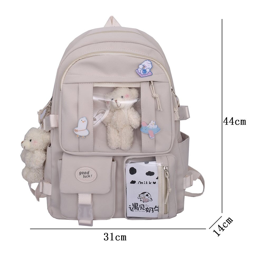 New Student Backpack Large School Bags For Girl Boys Fashion Student Travel  Bag - Walmart.com