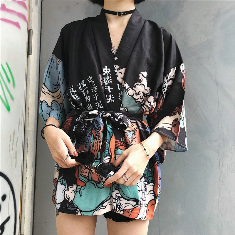 Japanese Women Kimono Mystic World – Kawaiies