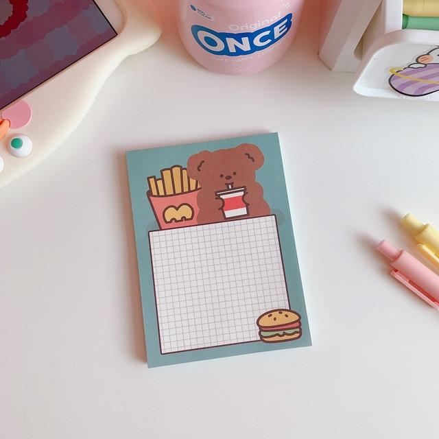  Kawaii Bear Pens Stationery Set - 6 Cute Bear Theme