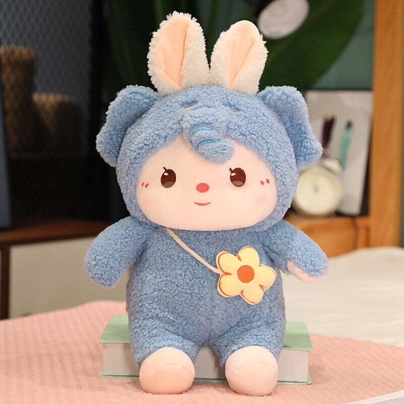 Kawaii Dressed Fluffy Bunny Plushie – Kawaiies