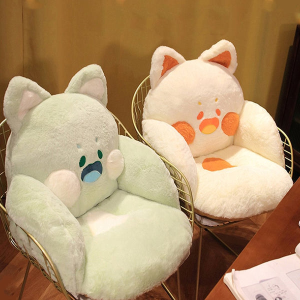 Cute Create Soft Fluffy Goose Plush Chair Cushion