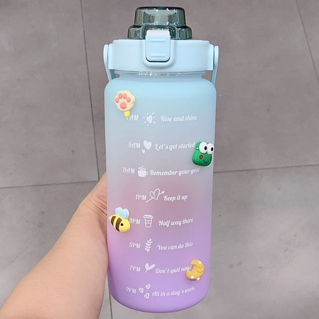 Kawaii Water Bottle for Girls Cute Kids Water Bottles with Straw