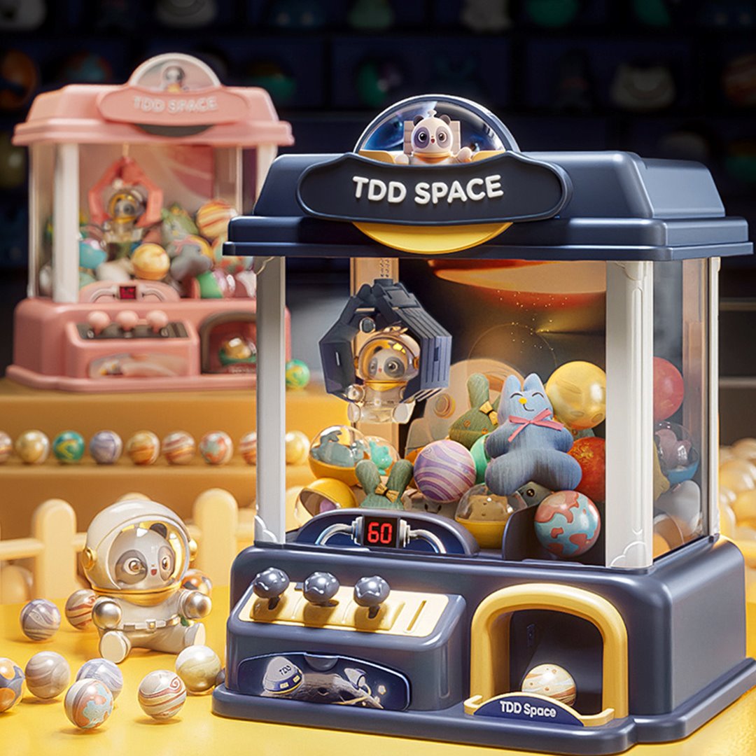 Mini Claw Machine For Kids,Toy Grabber,8 Tiny Stuff prizes
