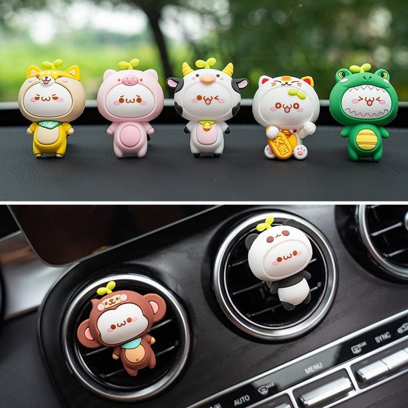 Kawaii Onion Friend Animals Car Air Refresher Perfume Accessories