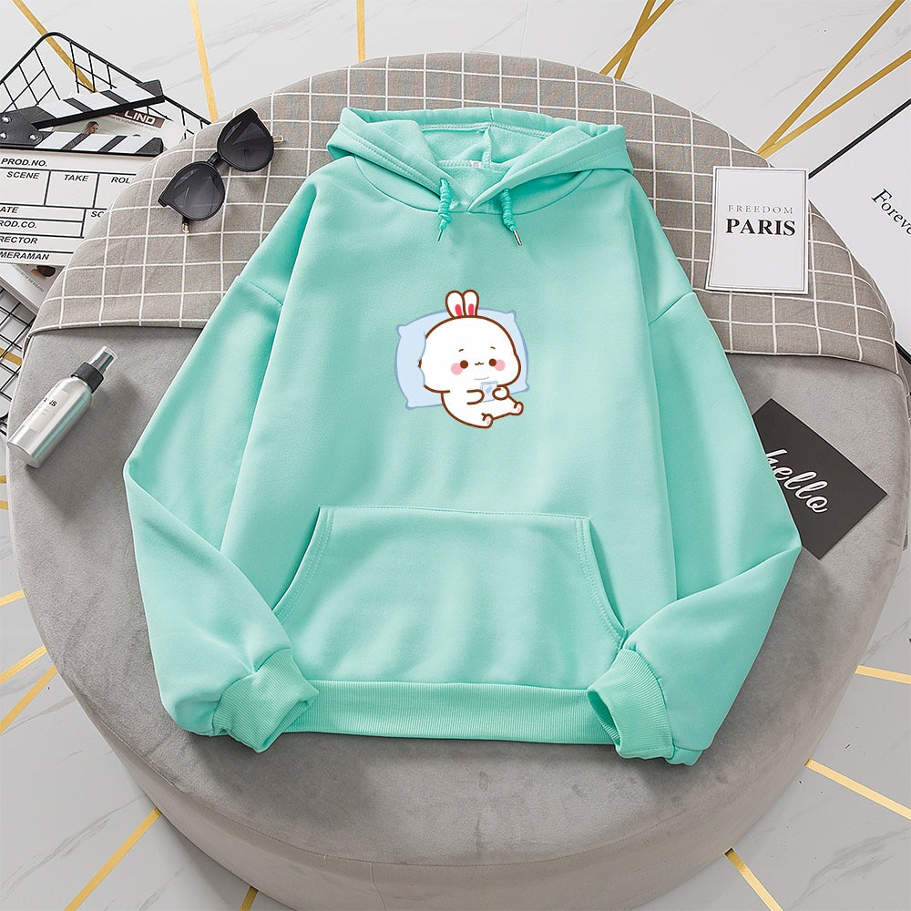 White discount bunny hoodie