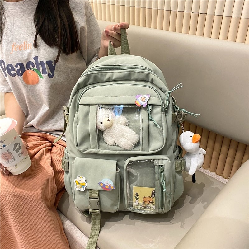Kawaii Korean Style Backpack, Cute & Waterproof