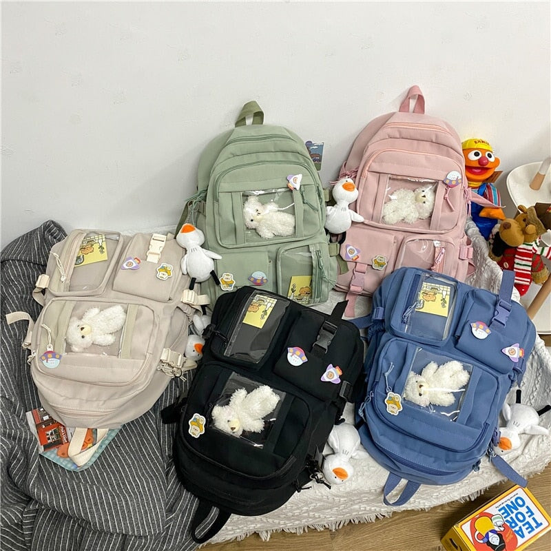 Large Functional Waterproof Kawaii Backpack