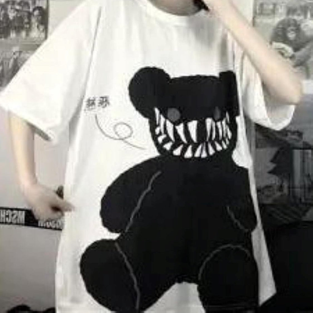 Mine Dark Smiling Teddy Tee  - Limited Stock - Kawaiies - Adorable - Cute - Plushies - Plush - Kawaii