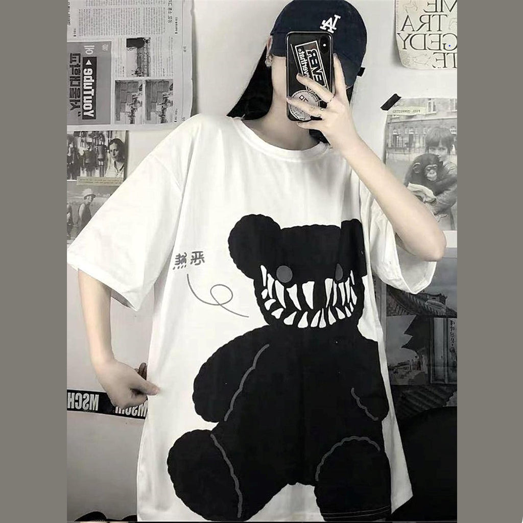 Mine Dark Smiling Teddy Tee  - Limited Stock - Kawaiies - Adorable - Cute - Plushies - Plush - Kawaii