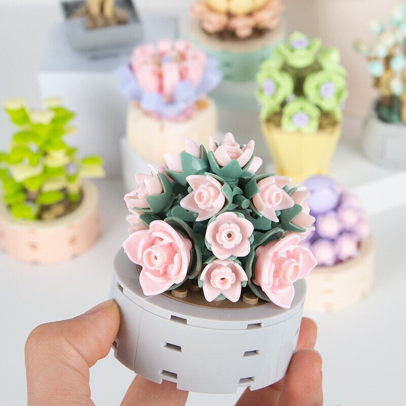 Flowers in a Pot Micro Building Blocks – Kawaiies