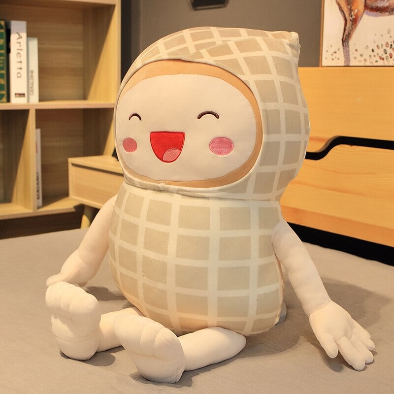 Peanut Plush Stuffed Peanut Cute Plush Food Kawaii Stuffed Toys Kawaii  Plush Peanut Stuffed Toy Kawaii Plush Food Pretend Play 