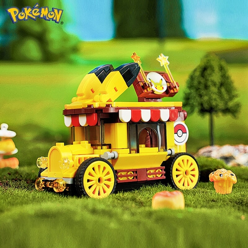 Pokemon Pikachu Exclusive Cute Cars Building Blocks