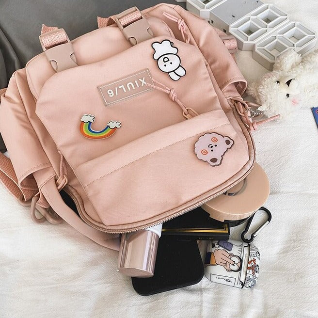 Small Cute Bear Friend Backpack Sidebag Kawaiies