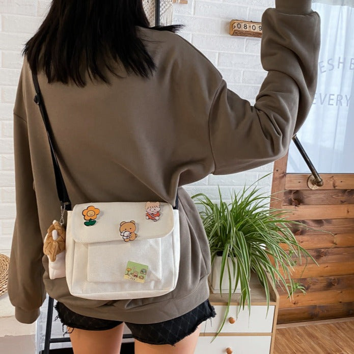 Kawaii Backpack with Pins Kawaii School Backpack Cute Aesthetic Backpack  Kawaii Cute Japanese Laptop Backpack Work Bag - Walmart.com