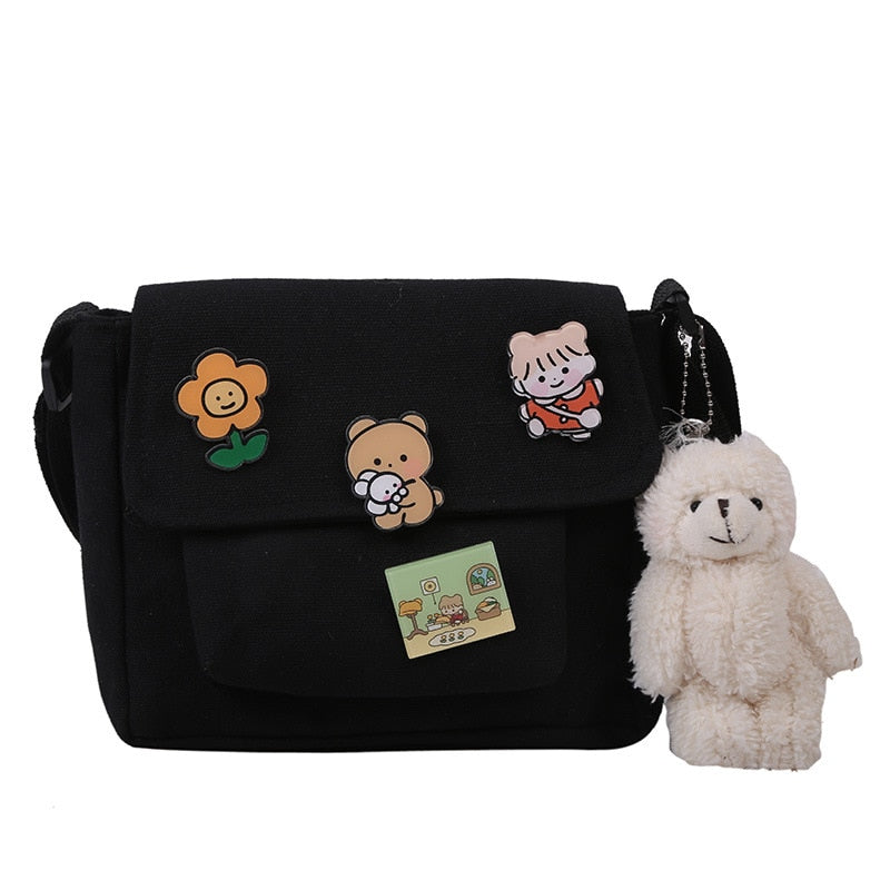 Small Cute Bear Friend Backpack & Sidebag – Kawaiies
