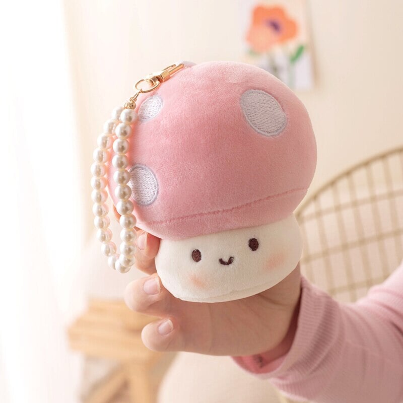 Pink Kawaii Mushroom Phone Charm – Happyish Brand