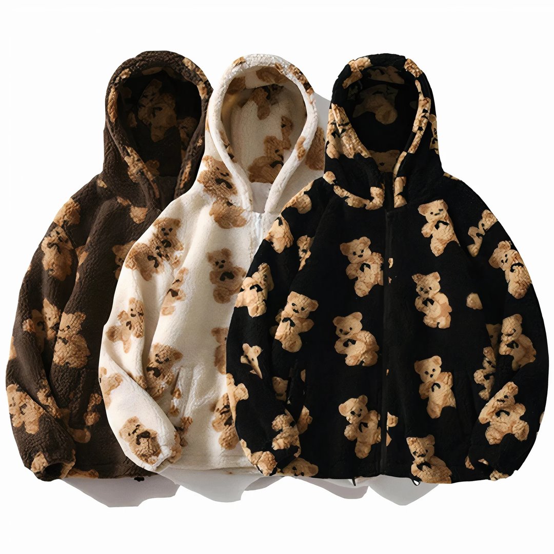 Zip up outlet teddy bear