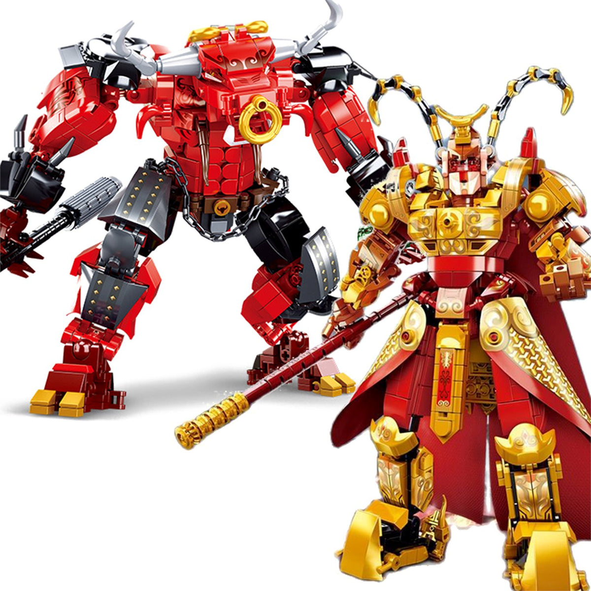 Wukong Monkey Bull Pig Mecha Warriors Building Blocks – Kawaiies